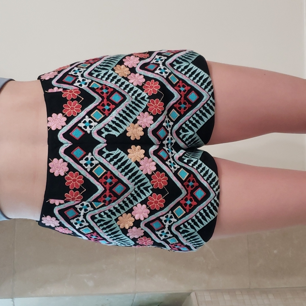 Lulu's embroidered shorts